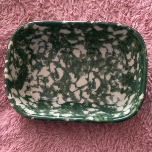 Workshops of Gerald Henn Green Spongeware Soap Dish